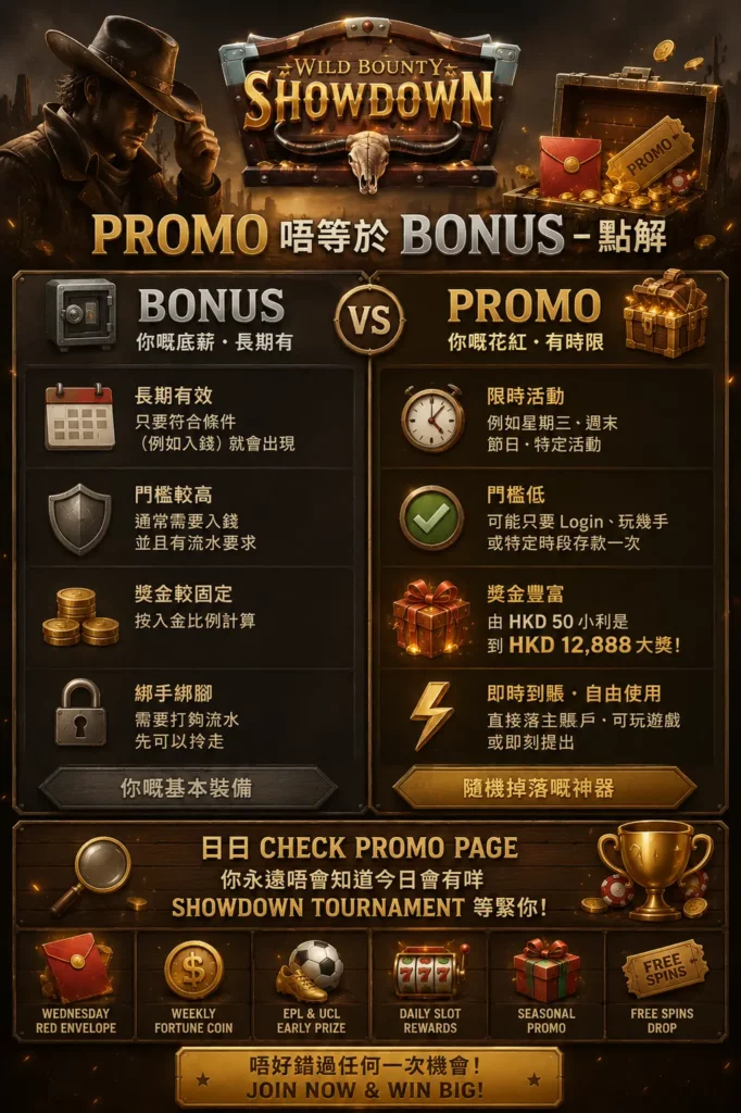 promo vs bonus